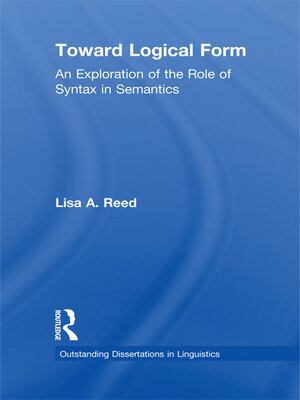 cover image of Toward Logical Form